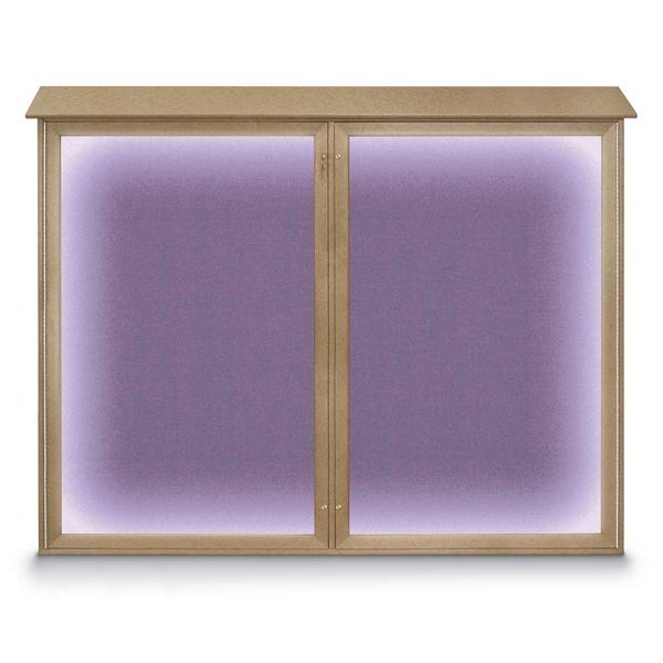 Double Door Enclosed Indoor Letterboard, United Visual Products, Mfr#: UV1127-BRONZE-GREYVL